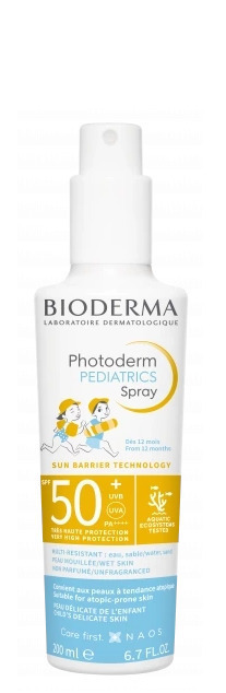 Bioderma Photoderm Pediatrics Spray Αντηλιακό για Παιδιά SPF50+, 200ml