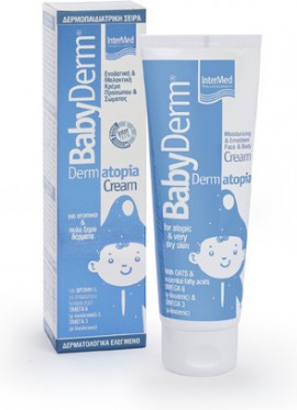 Intermed Babyderm Dermatopia Cream Ενυδατική & Μαλακτική Κρέμα Προσώπου & Σώματος, 75ml