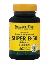 Natures Plus SUPER B-50 60 φυτικές κάψουλες