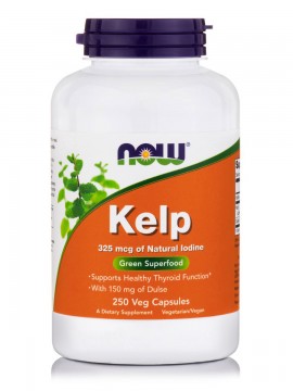 Now Kelp Caps, 325 mcg Natural Iodine 250 vcaps