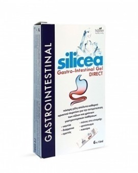 Hubner Silicea Gastrointestinal Gel Direct, Πόσιμη Γέλη Καθαρού Πυριτίου για την Αντιμετώπιση των Οξέων & χρόνιων γαστρεντερικών προβλημάτων 6 x 15ml