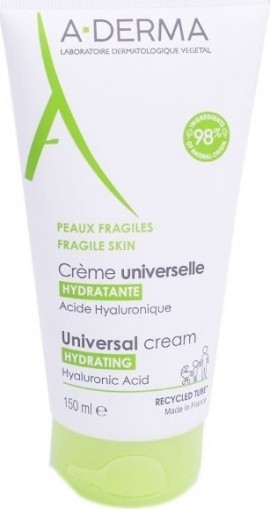A-Derma Universal Hydrating Cream Ενυδατική Καταπραϋντική Κρέμα για Πρόσωπο και Σώμα 150ml