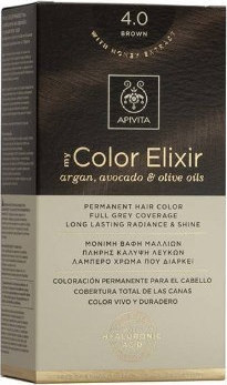 Apivita My Color Elixir No4.0 Καστανό Κρέμα Βαφή Σε Σωληνάριο 50ml & Ενεργοποιητής Χρώματος 75ml
