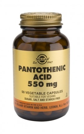 SOLGAR PANTOTHENIC ACID 550mg veg.50s