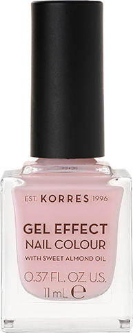Korres Gel Effect Nail Colour No.5 Candy Pink Βερνίκι Νυχιών, με αμυγδαλέλαιο 11ml