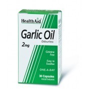 HEALTH AID Garlic Oil 2mg odourless vegetarian capsules 30s