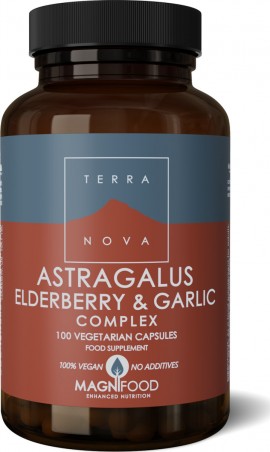 Terranova Astragalus Elderberry & Garlic Complex, 100 Φυτικές Κάψουλες