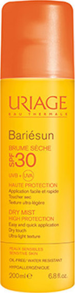 Uriage Bariesun Dry Mist SPF30, Αντηλιακό Σπρέι Προσώπου/Σώματος 200ml