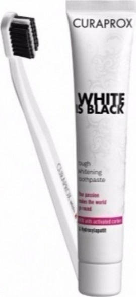 CURAPROX White Is Black Οδοντόβουρτσα CS 5460 & Οδοντόκρεμα Whitening Paste 90ml
