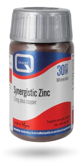 QUEST SYNERGISTIC ZINC 30 TABS