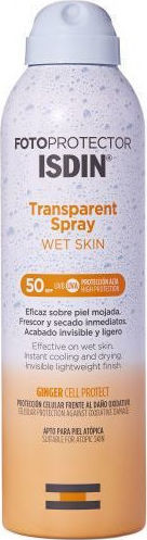 Isdin Fotoprotector Transparent Spray Wet Skin SPF50 Αντηλιακό Σώματος 250ml.