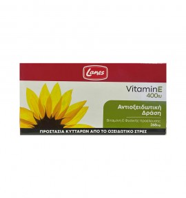 Lanes Vitamin E 400iu Συμπλήρωμα Διατροφής Με Βιταμίνη Ε για Αντιοξειδωτική Δράση, 30 Κάψουλες