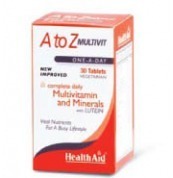 HEALTH AID A TO Z MULTIVIT tablets 30s PLUS LUTEIN