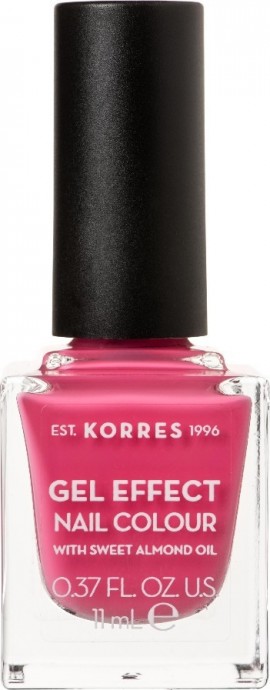 Korres Gel Effect Nail Colour Pink Parfait Rose No 20 Βερνίκι Νυχιών Απόλυτης Λάμψης & Διάρκειας, με Αμυγδαλέλαιο 11ml