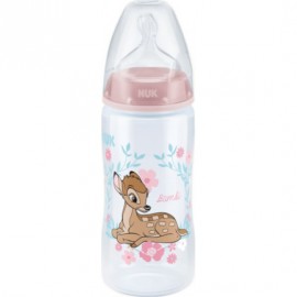 Nuk First Choice+ Disney Baby Pink Μπιμπερό Πρώτη Επιλογή με Θηλή Σιλικόνης Ροζ, 6-18 Μηνών 300ml