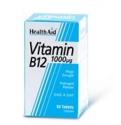 HEALTH AID Vitamin B12 (Cyanocobalamin) 1000μg Prolonged Release tablets 50tabs