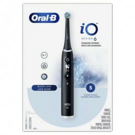 Oral-B iO Series 6 Magnetic Black Lava Ηλεκτρική Οδοντόβουρτσα Μαύρη, 1τεμ