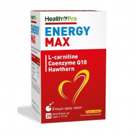 Health Pro Energy Max Συμπλήρωμα Διατροφής Για Ενέργεια, Τόνωση & Ευεξία 20 Φακελίσκοι
