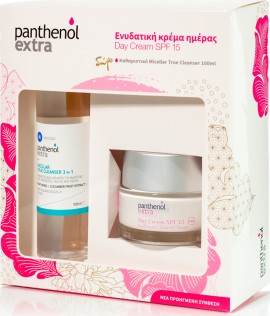 Medisei Panthenol Extra Πακέτο Προσφοράς Day Cream Spf15, 50ml & Δώρο Micellar True Cleanser 100ml