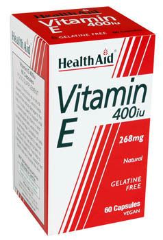 HEALTH AID Vitamin E 400iu Natural vegetarian capsules 30s