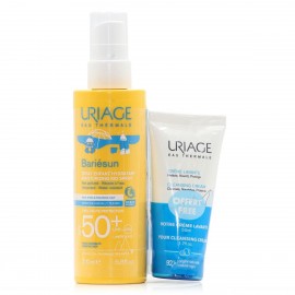 URIAGE Bariesun Spray Child Moisturizing High Protection SPF50+ 200ml + Free Cleansing Cream 50ml
