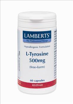 LAMBERTS L-TYROSINE 500MG 60CAPS