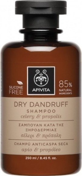 APIVITA Dry Dandruff Shampoo Σαμπουάν Κατά της Ξηροδερμίας Σέλερι & Πρόπολη 250ml