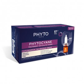 Phyto Phytocyane Traitement Anti-Chute Progressive Αμπούλες Μαλλιών κατά της Προοδευτικής Τριχόπτωσης για Γυναίκες 12x5ml