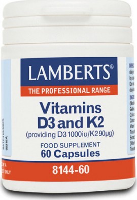 Lamberts Vitamins D3 & K2 - 60caps