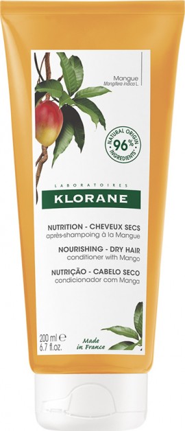 Klorane Conditioner Mango Butter Μαλακτική Κρέμα για Ξηρά Μαλλιά 200ml