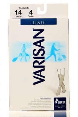 Varisan Lui & Lei Chiaro Κάλτσες Διαβαθμισμένης Συμπίεσης Κάτω Γόνατος 14 mmHg No 4