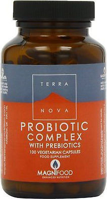 Terranova Probiotic Complex With Prebiotics Συμπλήρωμα Προβιοτικών 100 Κάψουλες