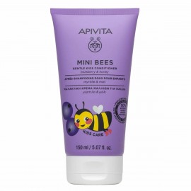 Apivita Mini Bees Gentle Kids Conditioner Blueberry & Honey, Μαλακτική Κρέμα Μαλλιών για Παιδιά Μύρτιλο & Μέλι 150ml