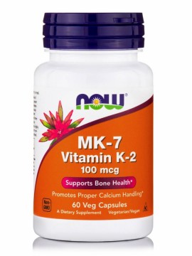 Now MK-7 (Vitamin K2) 100 mcg 60 vcaps