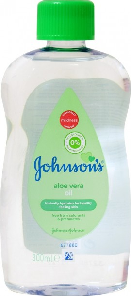 Johnsons Baby Aloe Vera Oil Ενυδατικό Λάδι, 300ml