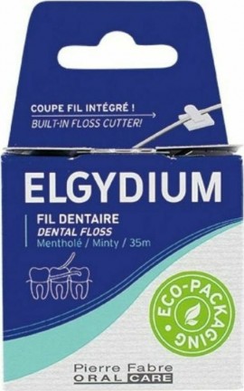 Elgydium Eco Friendly Οδοντικό Νήμα Λεπτό Κηρωμένο Φιλικό Προς το Περιβάλλον, 35m