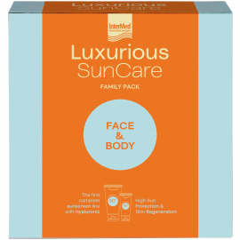 Intermed Luxurious SunCare Face & Body Family Pack με High Protection Face Cream SPF50, 75ml & Sun Protection Body Cream SPF50, 200ml, 1 σετ