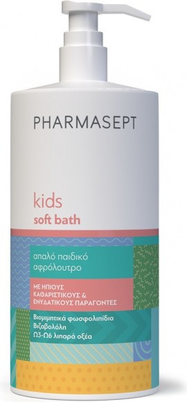Pharmasept Kid Soft Bath, Εξειδικευμένο Παιδικό Αφρόλουτρο για Σώμα και Ευαίσθητη Περιοχή 1 lt