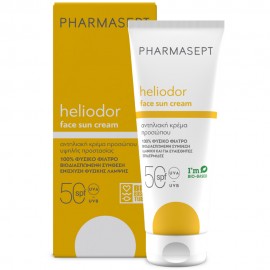 Pharmasept Heliodor Face Sun Cream SPF50, Αντηλιακή Κρέμα Προσώπου με 100% Φυσικό Φίλτρο 50ml