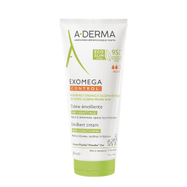 A-Derma Exomega Control Emollient Cream Ενυδατική Κρέμα Ανάπλασης Σώματος για Ξηρές Επιδερμίδες 200mlL