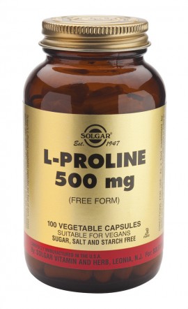 SOLGAR L-PROLINE 500mg veg.caps 100s