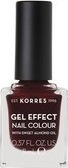 Korres Gel Effect Nail Colour 57 Burgundy Red