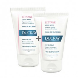 Ducray Duo Ictyane Hand Cream Dry Chapped Hands 2x50ml