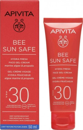 Apivita Bee Sun Safe Hydra Gel-Cream Ενυδατική Κρέμα Προσώπου Ελαφριάς Υφής SPF30 50ml