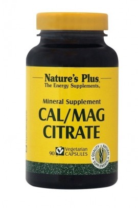 Natures Plus CAL/MAG CITRATE 500/250 MG 90 φυτικές κάψουλες