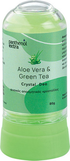 Medisei Panthenol Extra Aloe Vera & Green Tea Crystal Deo Αποσμητικό Στικ Φυσικού Κρυστάλλου με Αλόη & Πράσινο Τσάι 8gr