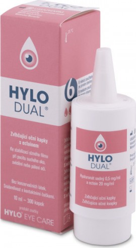 Hylo Dual Λιπαντικές Οφθαλμικές Σταγόνες 10ml.