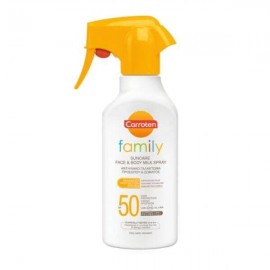 Carroten Family Suncare Face & Body Milk Spray SPF50 Αντηλιακό Γαλάκτωμα Προσώπου & Σώματος, 270ml