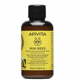 Apivita Mini Bees Gentle Kids Hair & Body Wash Calendula & Honey-Απαλό Σαμπουάν & Αφρόλουτρο για Παιδιά με Καλέντουλα & Μέλι, 75ml