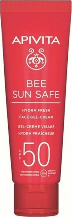 Apivita Bee Sun Safe Hydra Fresh Face SPF50 Ενυδατική Αντηλιακή Κρέμα Gel Προσώπου Ελαφριάς Υφής, 50ml